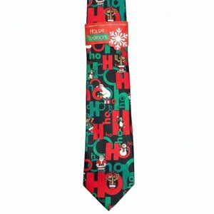 NWT Holiday Traditions Hallmark Ho Ho Ho Tie